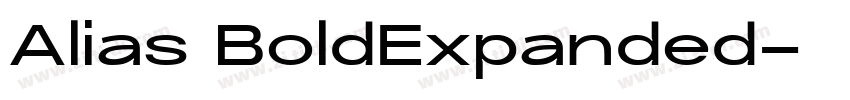 Alias BoldExpanded字体转换